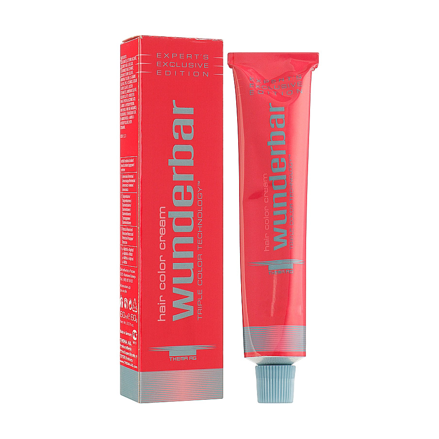 Перманентна крем-фарба для волосся Wunderbar Hair Color Cream 4/5 Medium Brown Mahogany, 60 мл
